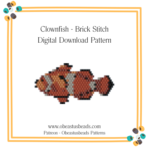 Clownfish Brick Stitch Pattern