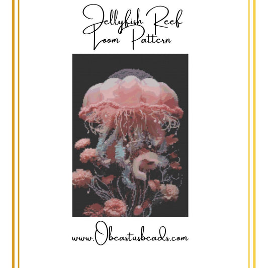 Jellyfish Reef Loom/Square Stitch Beading Pattern