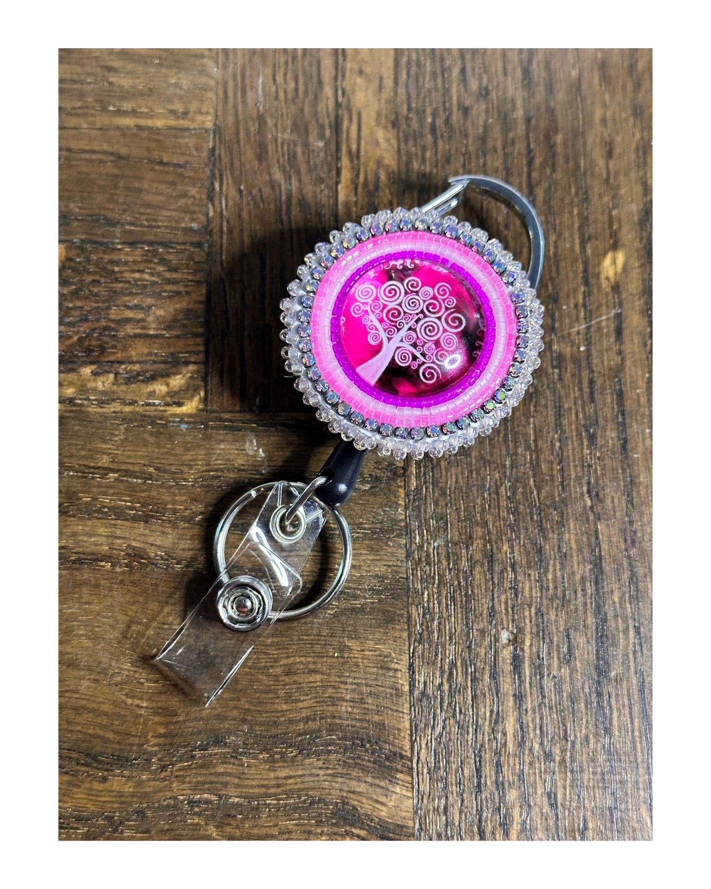 Beaded Badge Reel Set
