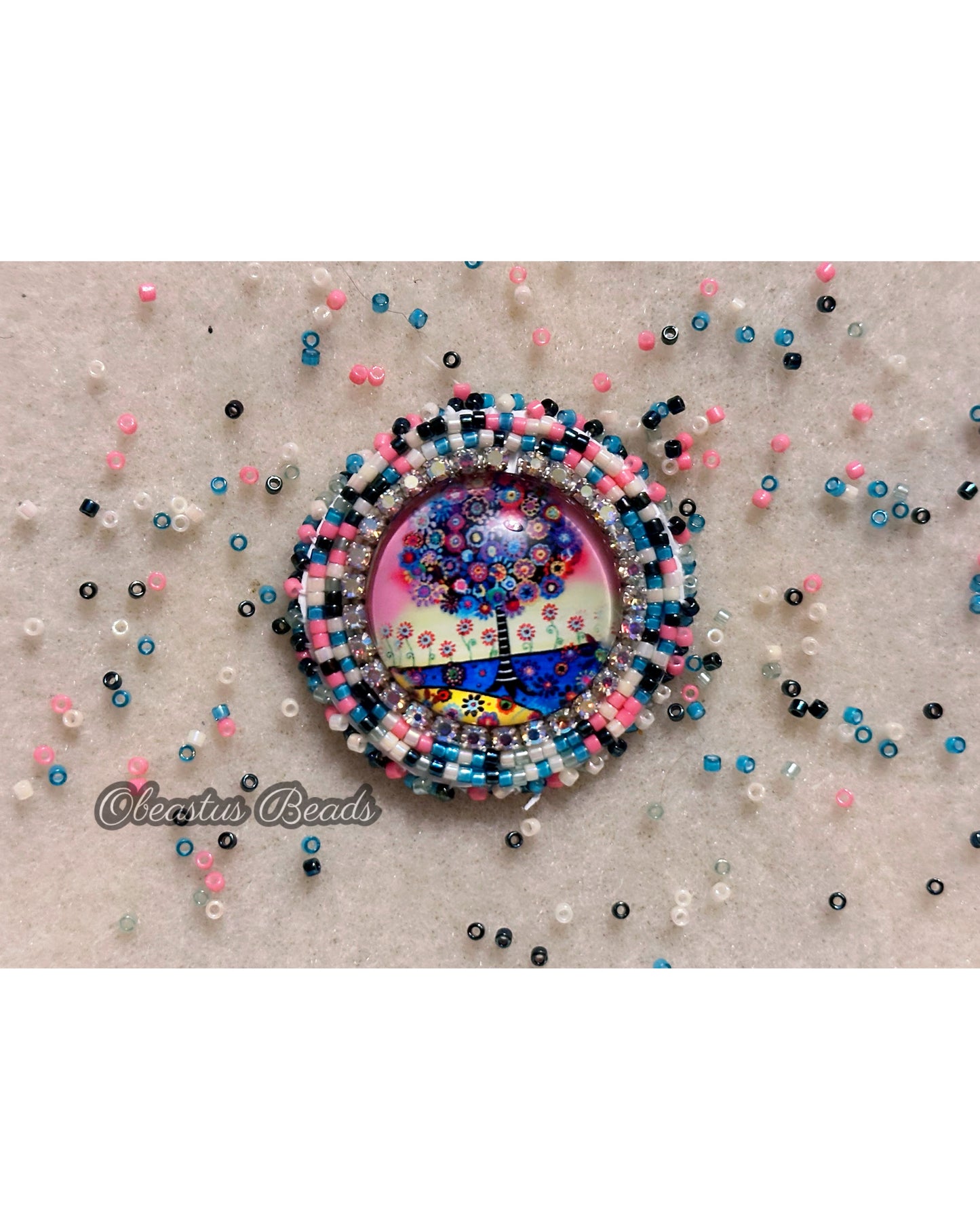 Beaded Badge Reel Set