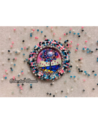 Beaded Badge Reel Set