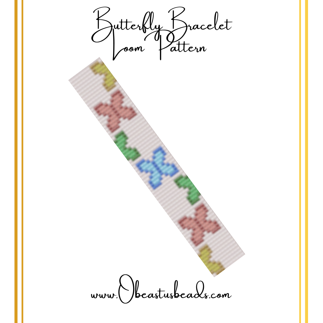 Flutter Into Fun Loom and Square Stitch Pattern
