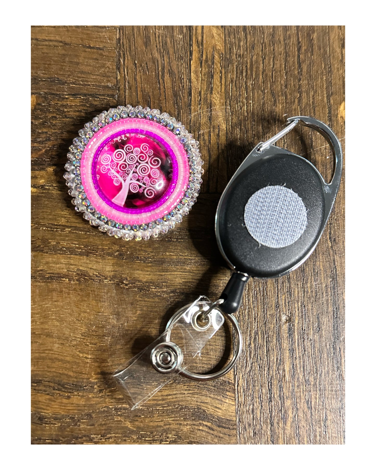 Beaded Badge Reel Set