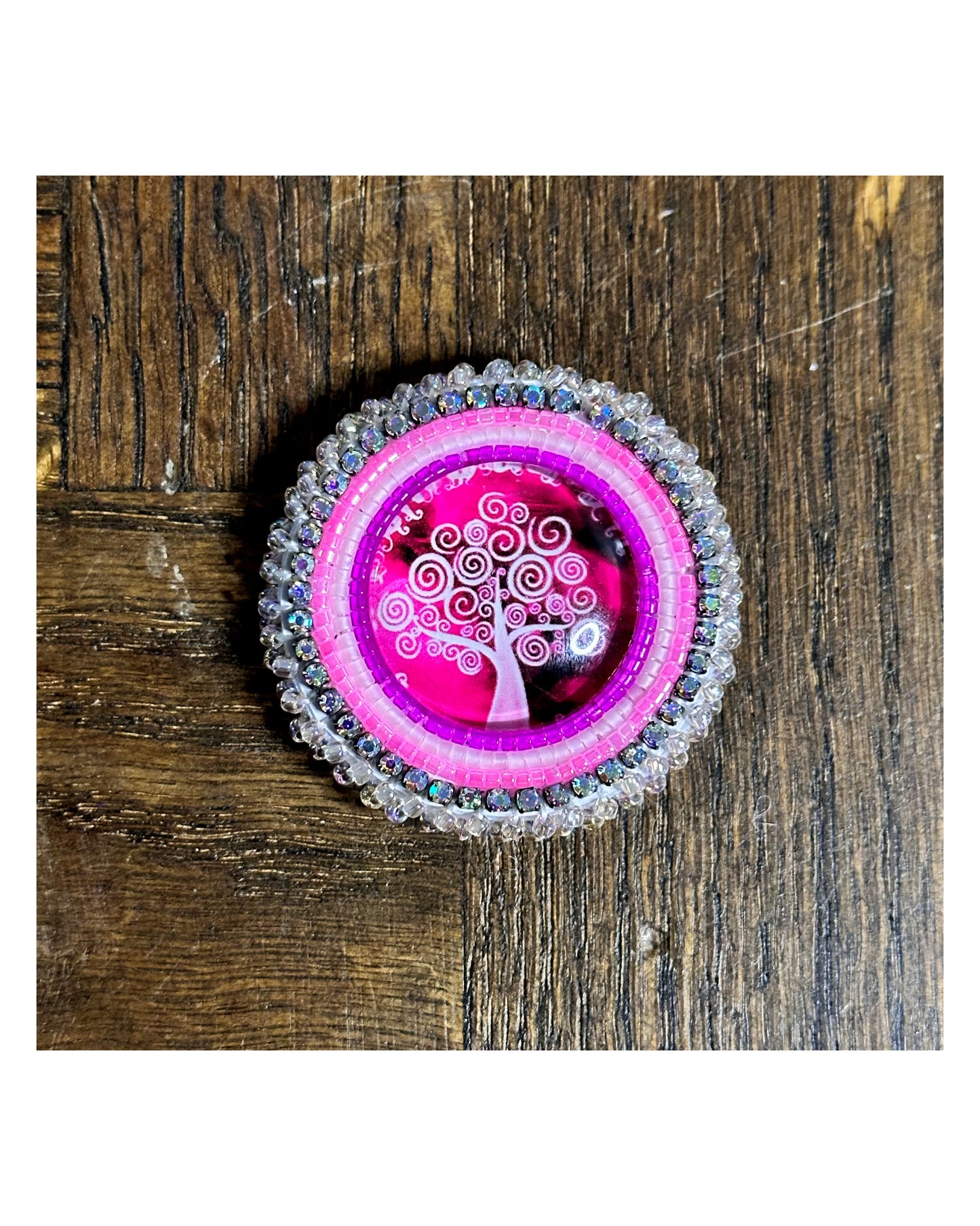 Beaded Badge Reel Tops - Tops Only